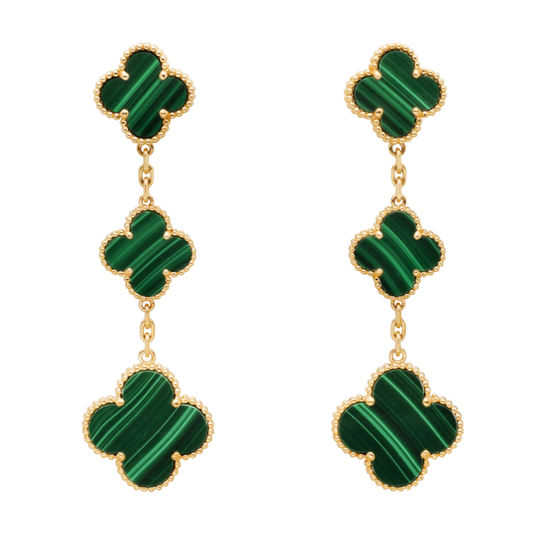 CLOVER EARRINGS | GREEN