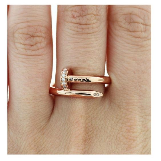 DELUXE NAIL RING | ROSE GOLD