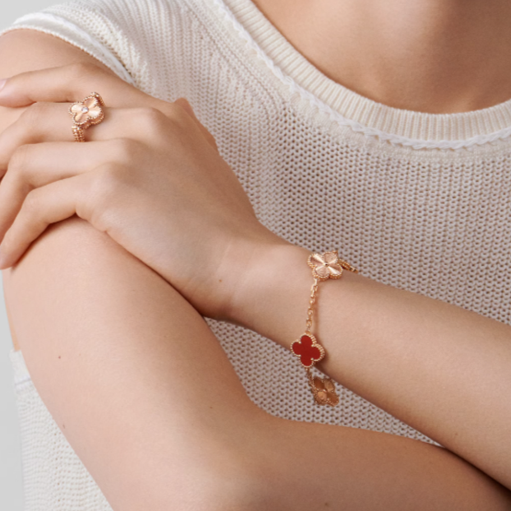 DELUXE CLOVER BRACELET | RED